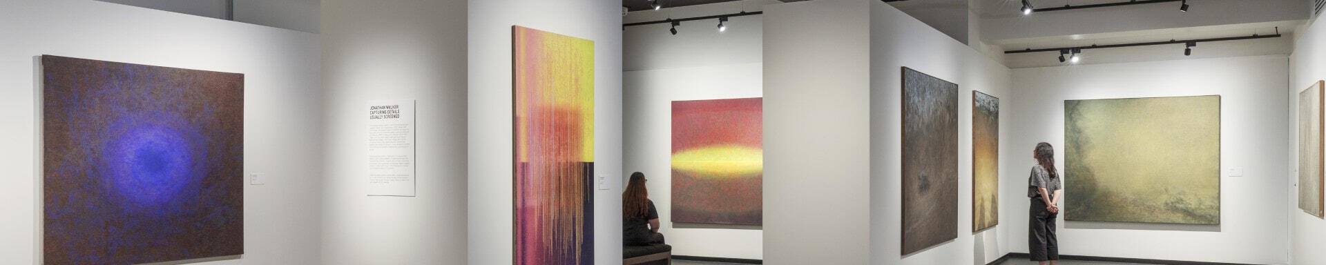 Provisional image: gallery interior with hung artworks